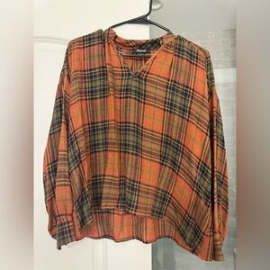 Madewell Highroad Popover Shirt in Brentford Plaid